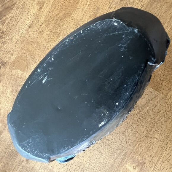 Vintage Native American Folk  Art Hand Painted Provincial Mold Ceramic‎ Decanter - Picture 9 of 14